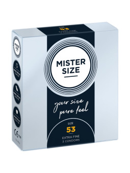 Mister Size - Preservativos Talla M 53 mm (3 Unidades)