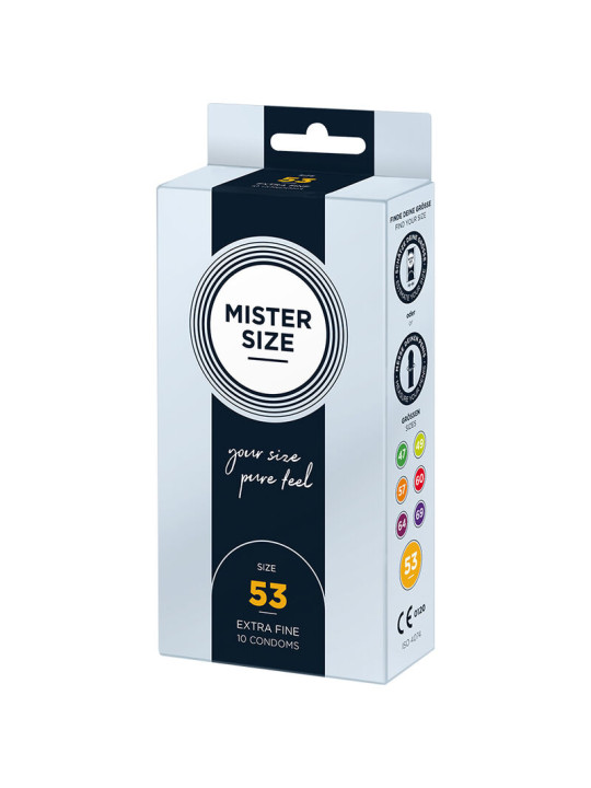Mister Size - Preservativos Talla M 53 mm (10 Unidades)