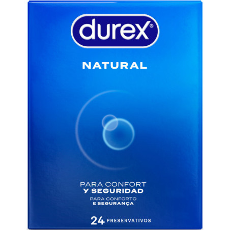 Durex Natural Comfort: 24 preservativos de látex easy on