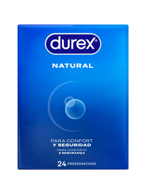 Durex Natural Comfort: 24 preservativos de látex easy on