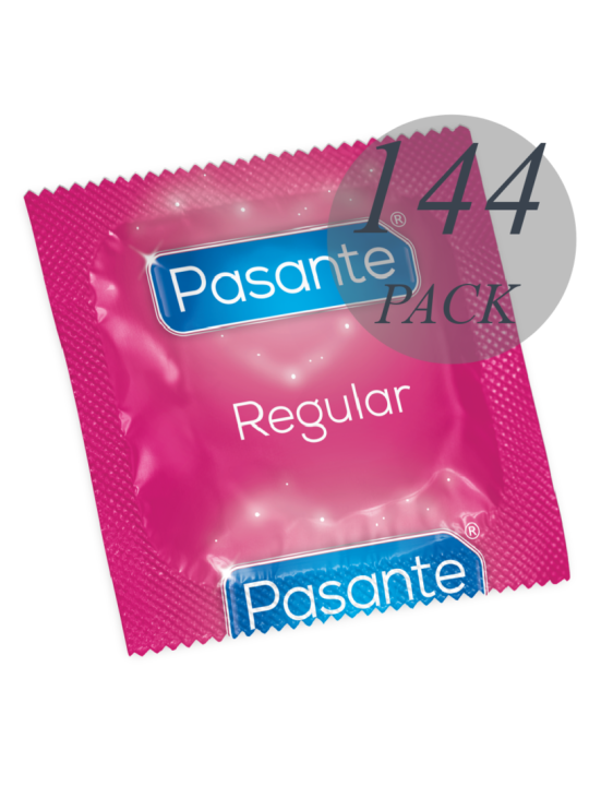 Envoltorio individual rosa del preservativo Pasante Regular, formato 144 pack