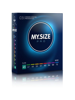 My Size Pro 45 mm: 3 preservativos a medida