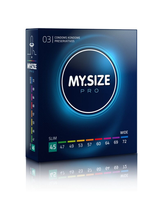 My Size Pro 45 mm: 3 preservativos a medida