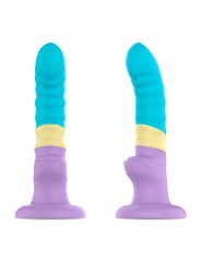 Mythology Colby Pastel: dildo con relieves y ventosa