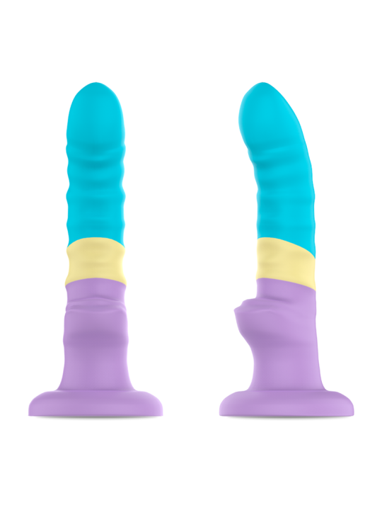 Mythology Colby Pastel: dildo con relieves y ventosa