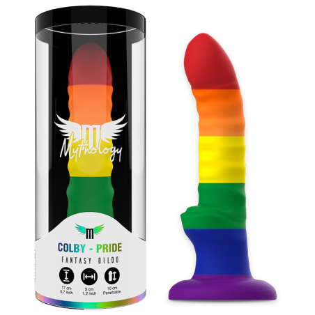 Mythology Colby Pride Dildo M | Consolador de silicona con ventosa