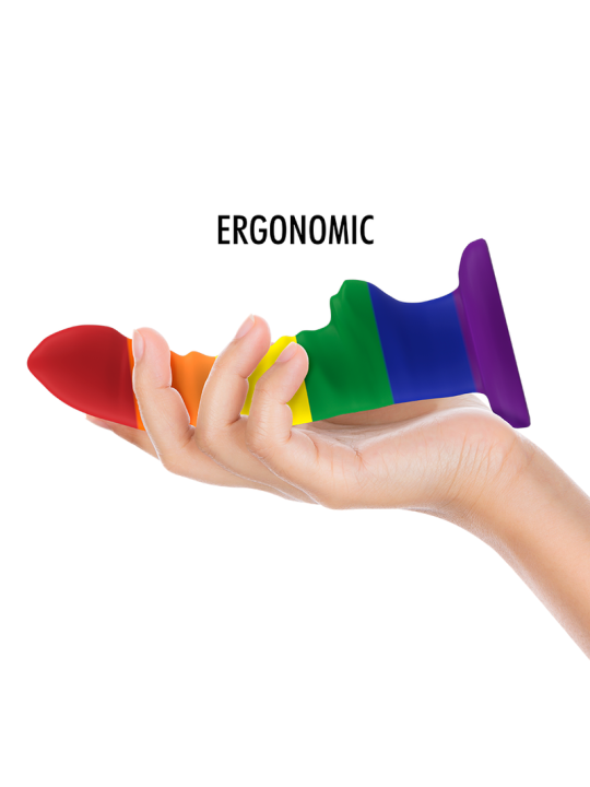 Mythology Colby Pride Dildo M | Consolador de silicona con ventosa