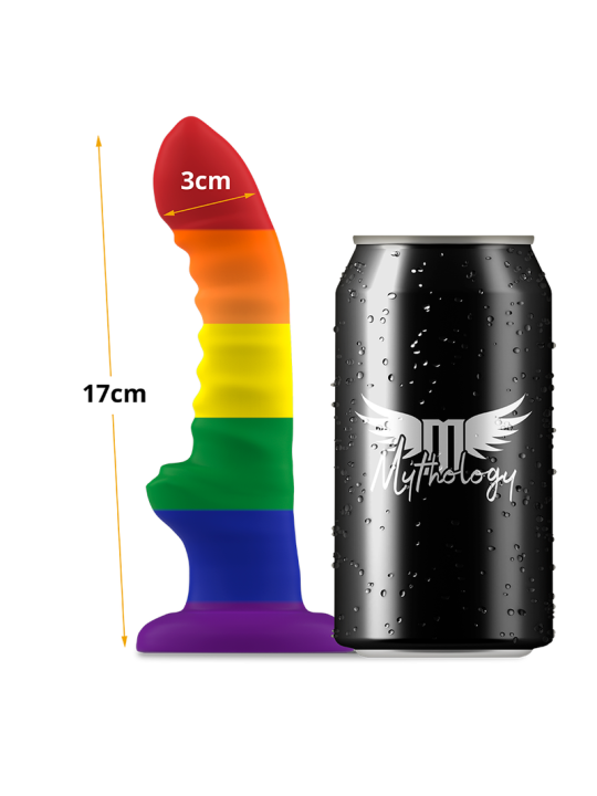 Mythology Colby Pride Dildo M | Consolador de silicona con ventosa
