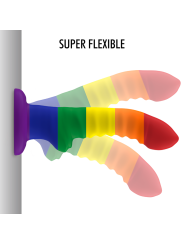 Mythology Colby Pride Dildo M | Consolador de silicona con ventosa