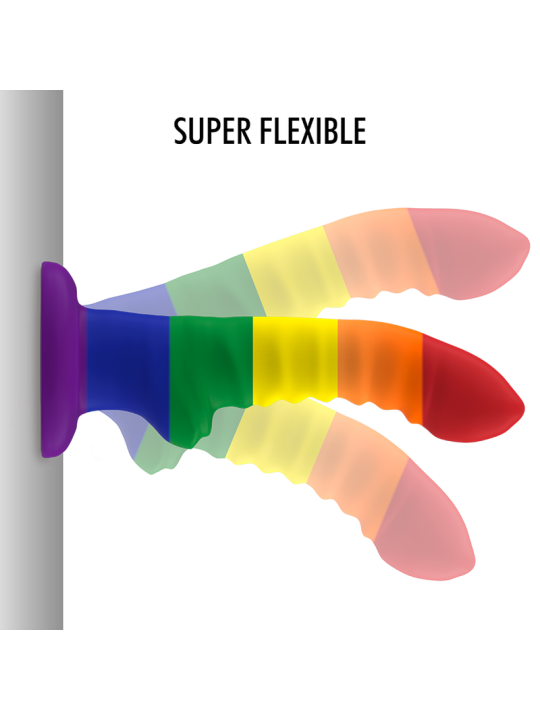 Mythology Colby Pride Dildo M | Consolador de silicona con ventosa