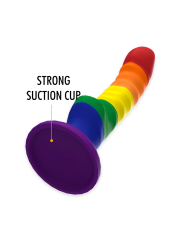 Mythology Colby Pride Dildo M | Consolador de silicona con ventosa