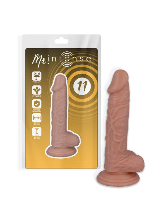 Mr Intense - 11 Pene Realístico 18 cm Ø 3.8 cm