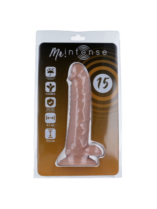 Mr Intense - 15 Pene Realístico 19.5 cm Ø 4.1 cm