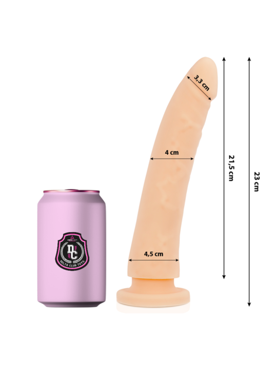 Delta Club - Dildo Realista Natural Silicona Medica 23 cm Ø 4.5 cm