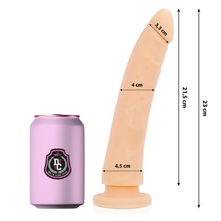 Delta Club - Dildo Realista Natural Silicona Medica 23 cm Ø 4.5 cm