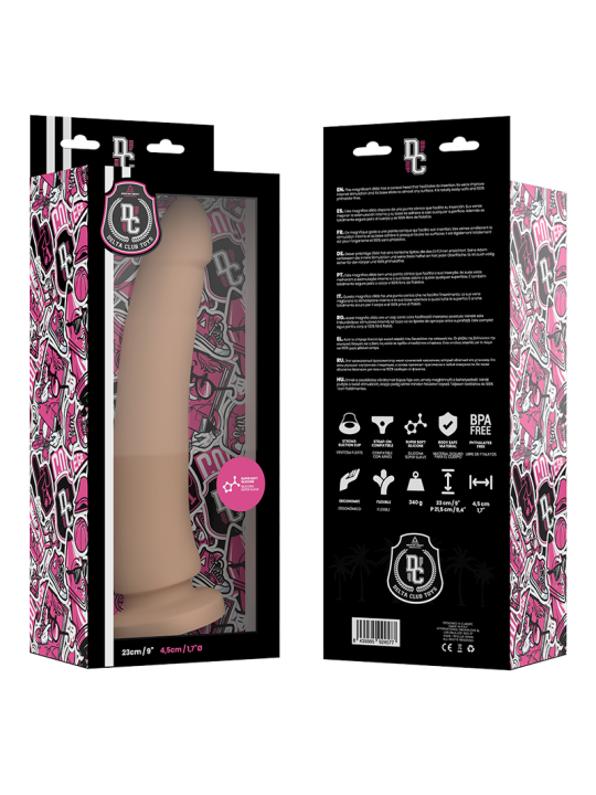 Delta Club - Dildo Realista Natural Silicona Medica 23 cm Ø 4.5 cm