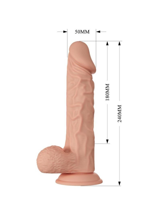 Baile - Beautiful Encounter Buraq Dildo Realístico Flexible 24 cm Natural