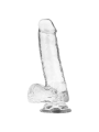 x Ray - Clear Dildo Realista Transparente 18.5 cm Ø 3.8 cm