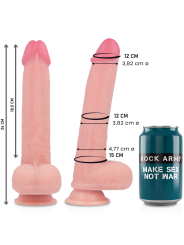 Rockarmy - Kingcobra Dildo Realístico Liquid Silicone 24 cm Ø 4.77 cm