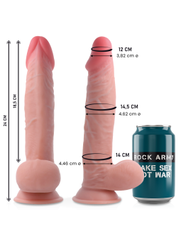 Rockarmy - Sherman Dildo Realista Dual Density 24 cm Ø 4.62 cm