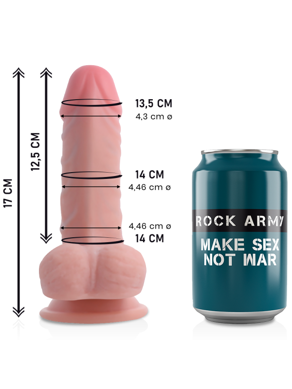 Rockarmy - Dual Density Panzer Dildo Realista 17 cm Ø 4.46 cm