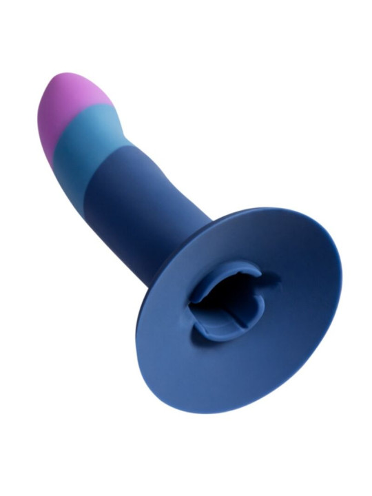 Romp - Piccolo Arnés + Dildo Silicona con Ventosa Tricolor 14 cm