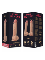 Cyber Silicock Saul, consolador realista con ventosa de 21 cm