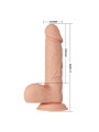 Baile - Beautiful Encounter Bahamut Dildo Realístico Flexible 21.8 cm Natural