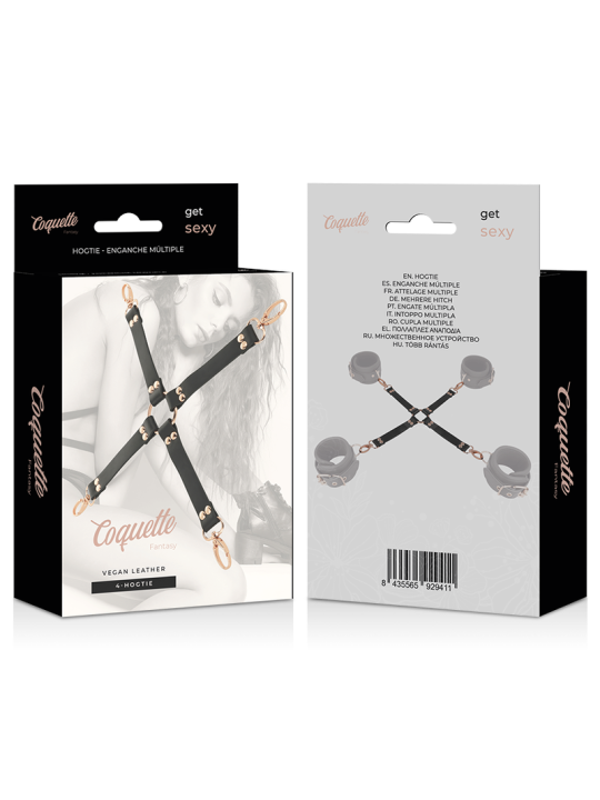 Coquette Chic Desire - Fantasy Hog Tie Cuero Vegano