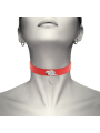 Coquette Chic Desire - Collar Cuero Vegano Rojo Accesorio Woman Fetish