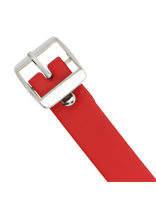 Coquette Chic Desire - Collar Cuero Vegano Rojo Accesorio Woman Fetish