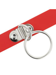 Coquette Chic Desire - Collar Cuero Vegano Rojo Accesorio Woman Fetish