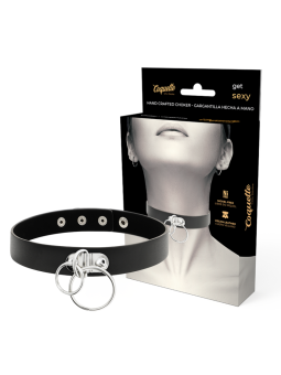 Coquette Chic Desire - Choker Cuero Vegano Doble Anilla