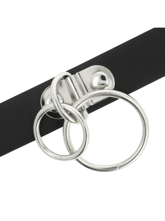 Coquette Chic Desire - Choker Cuero Vegano Doble Anilla