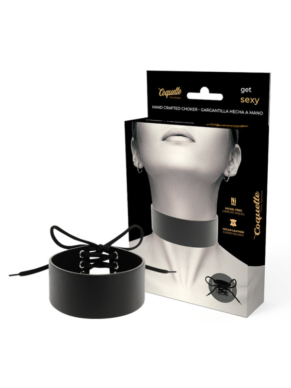 Coquette Chic Desire - Choker Cuero Vegano