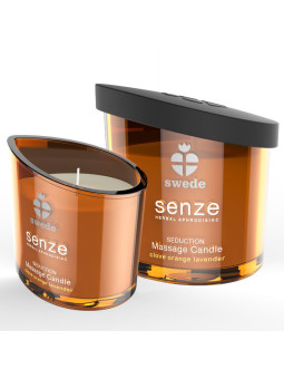 Swede - Senze Seduction Vela Masaje - Clavo, Naranja, Lavanda