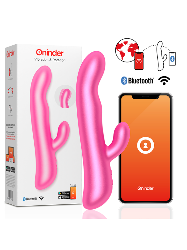 Oninder - Oslo Vibración y Rotación Rosa - Aplicación Gratuita
