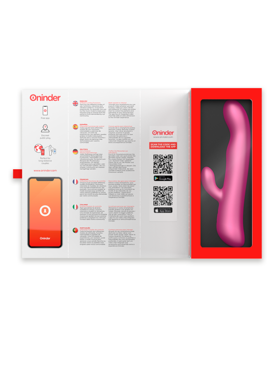 Oninder - Oslo Vibración y Rotación Rosa - Aplicación Gratuita