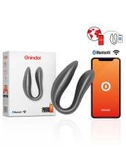 Oninder - Lisboa Estimulador Punto G & Clítoris Negro - APP Gratuita