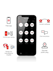 Oninder - Lisboa Estimulador Punto G & Clítoris Negro - APP Gratuita