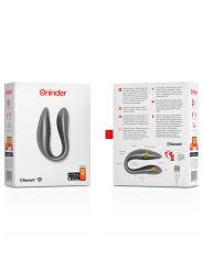 Oninder - Lisboa Estimulador Punto G & Clítoris Negro - APP Gratuita
