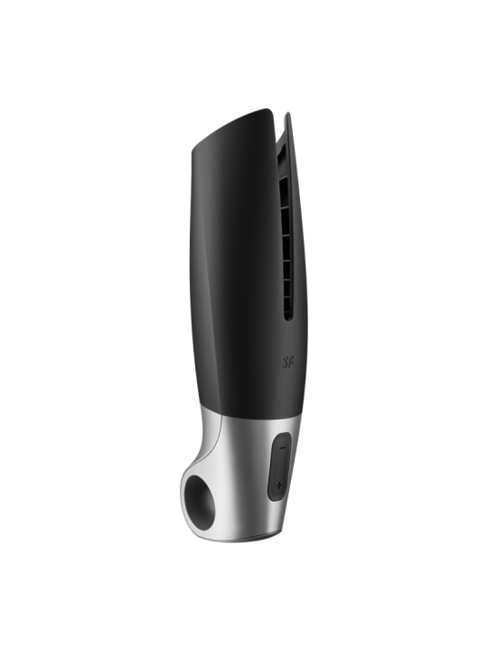 Satisfyer - Power Masturbator Negro y Plata