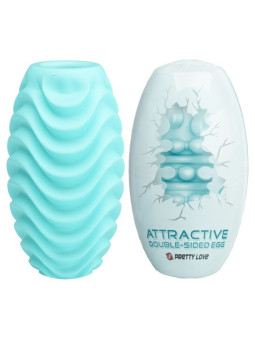 Pretty Love - Huevo Masturbador Doble Cara Turquesa