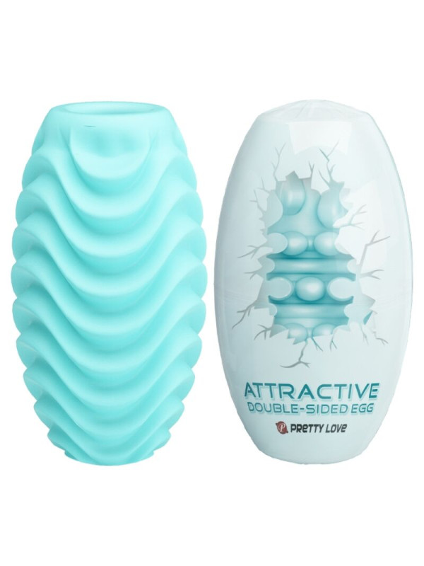 Pretty Love - Huevo Masturbador Doble Cara Turquesa