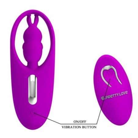 Pretty Love - Wild Rabbit Estimulador para Braguita con Control Remoto Lila