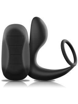 Black&Silver - Masajeador Anal Control Remoto Silicona Recargable Negro