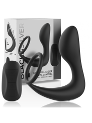 Black&Silver - Masajeador Anal Control Remoto Silicona Recargable Negro