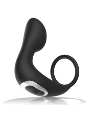 Black&Silver - Masajeador Anal Control Remoto Silicona Recargable Negro