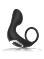 Black&Silver - Masajeador Anal Control Remoto Silicona Recargable Negro