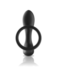 Black&Silver - Masajeador Anal Control Remoto Silicona Recargable Negro